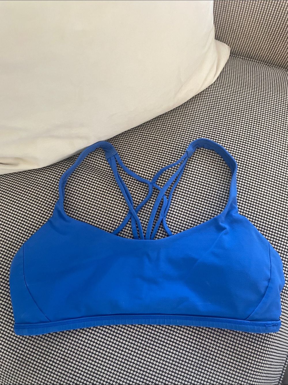 lululemon athletica Electric Blue Strappy Sports Bra